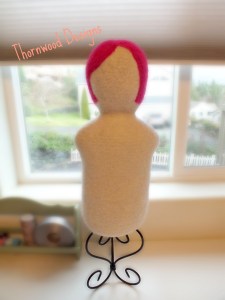 Newest Mannequin: needle felted crochet mannequin